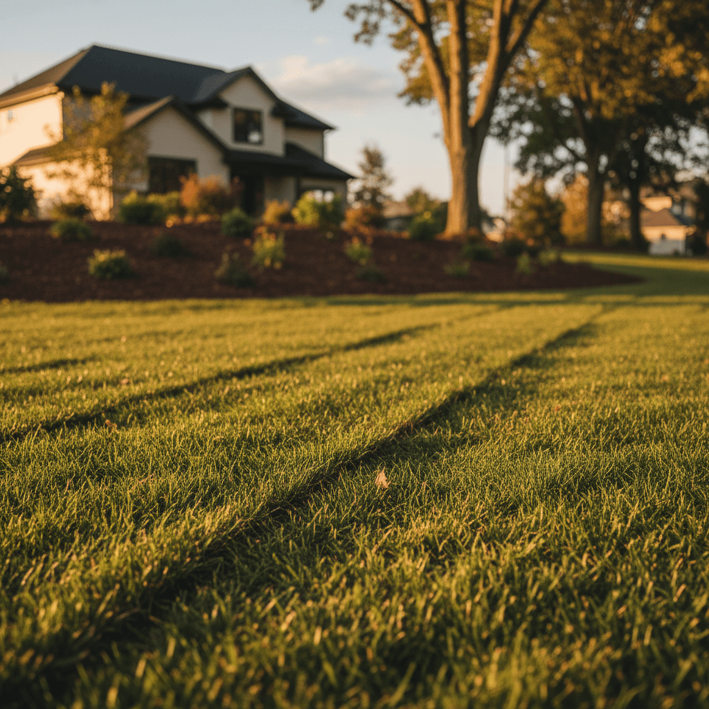 Fresh sod installation in Lakeland residential yard